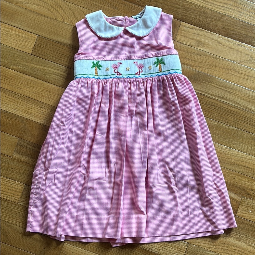 Hartstrings Pink Smocked Sundress